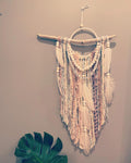 Heartstring - heart-shaped dreamcatcher with dried flowers