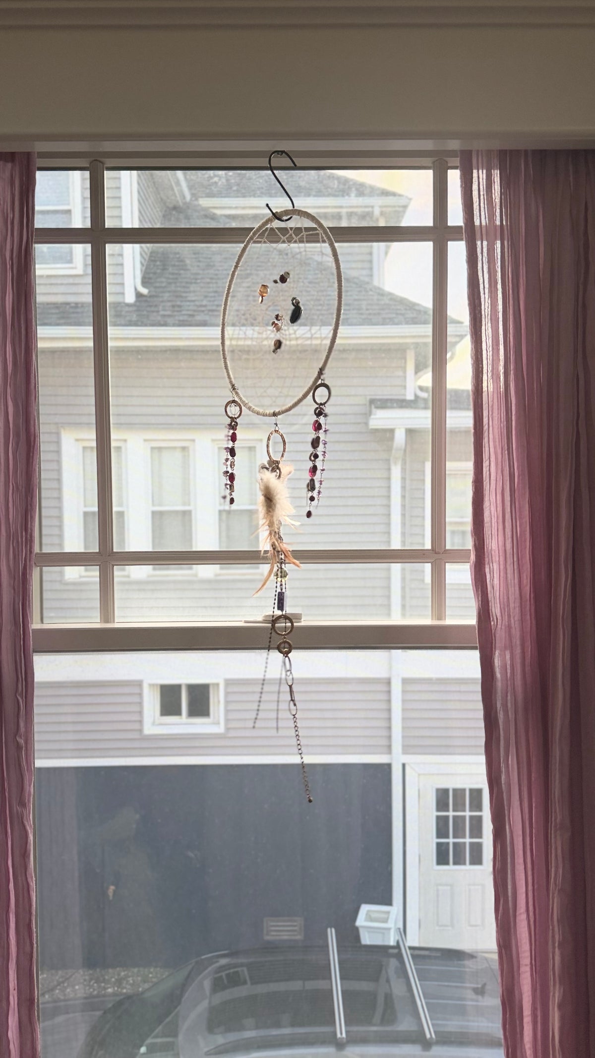 Little Gem Catcher - handmade petite gemstone dreamcatcher