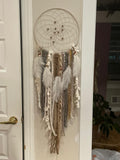 Wildwood Amber - teal and mustard dreamcatcher