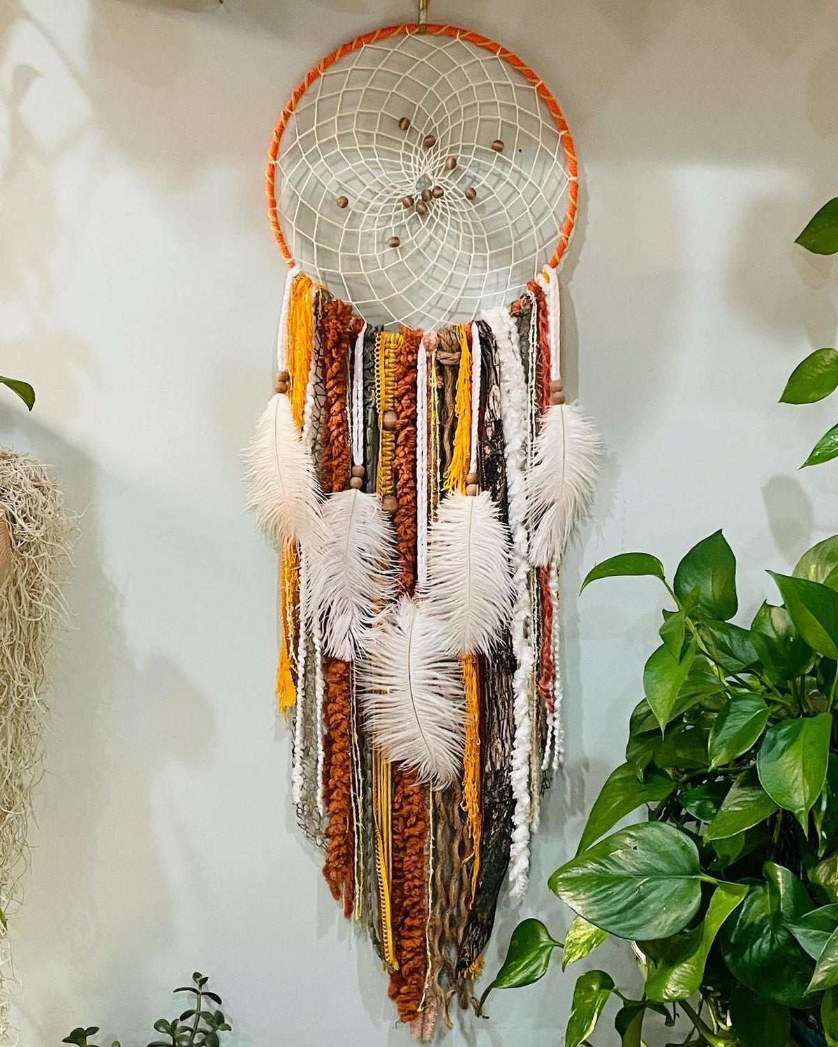 Ivory Ring-Handle Tote - cream macrame tote bag
